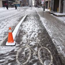 Winter cycling Lane
